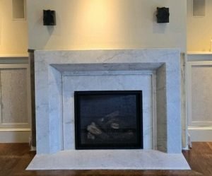 Fireplace, Tahiti Quartzite Honed